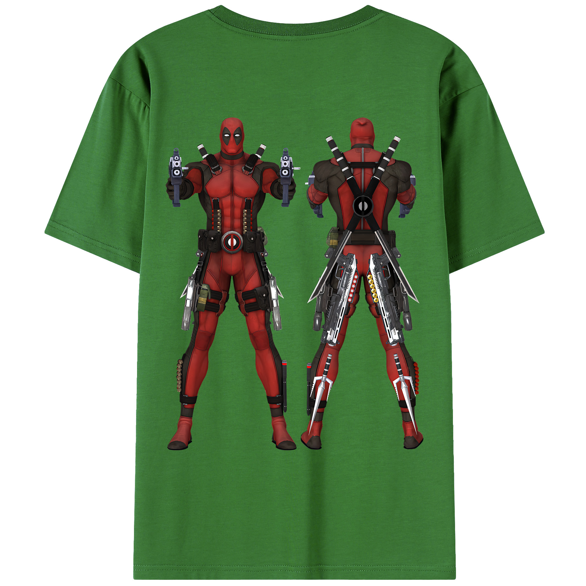 （画像用） Deadpool デッドプール レディース半袖Tシャツ(バックプリント)